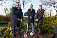 L-R Councillor Stephen McCabe, Inverclyde Council,  Dr. Ron Culley, Chief Executive Officer at Quarriers and  Natalie Don, MSP